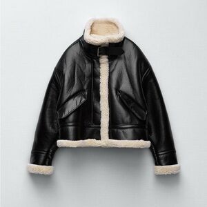 Zara Faux Shearling Jacket